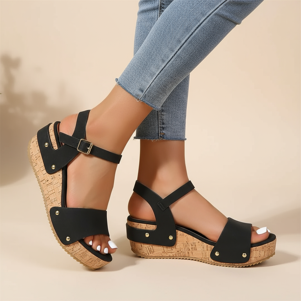 Daniela | Elegant Wedge Sandals
